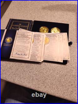 Franklin Mint Founding Fathers Of America Coin Collection CIB With Original COA