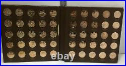 Franklin Mint History of American Revolution Proof Set of 50 Bronze Coins Album