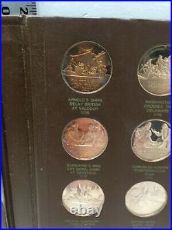 Franklin Mint History of American Revolution Proof Set of 50 Bronze Coins Album