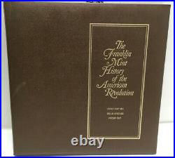 Franklin Mint History of American Revolution Proof Set of 50 Bronze Coins Album