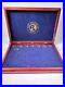 Franklin Mint Presidential Dollar Collection Wood Case with 8 Gold Coins