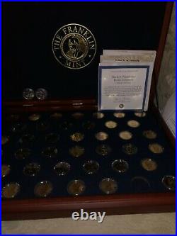 Franklin Mint Presidential Layered in 24 Karat Gold Coin Collection