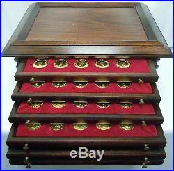 Franklin Mint Rubens Masterpieces 100pc 24k Gold Electroplate Sterling Coin Set