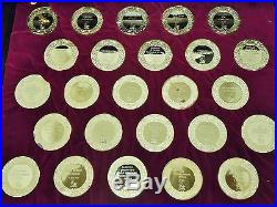 Franklin Mint Rubens Masterpieces 100pc 24k Gold Electroplate Sterling Coin Set