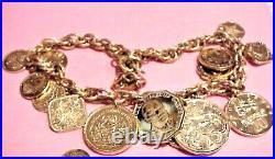 Franklin Mint The Golden Caribbean Coin Necklace, Bracelet, An Ear Rings