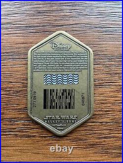 GOLD Batuu Spira Gift Card Coin $100 ON CARD! Star Wars Galaxy's Edge Disney