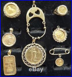 GOLD COIN JEWELRY COLLECTION 5 Troy Ounces @ $1999.99 per oz. For all