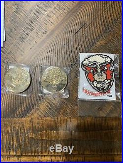 Garbage Pail Kids Challenge Coins #2 & #3 24k Gold #/35 WITH Sy Clops 50 Made