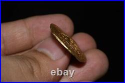Genuine Ancient Islamic Central Asian Gold Dinar Coin Circa 960 AD