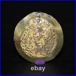 Genuine Ancient Kushan Empire Vasudeva II Gold Dinar Coin Circa AD 290-310 7.2gr