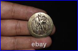 Genuine Ancient Kushano Indo Sasanian Gold Dinar Coin Circa 350-65 CE