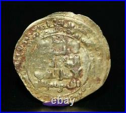 Genuine Ancient Middle Eastern Islamic Gold Dinar Coin Circa 1196-1218 AD