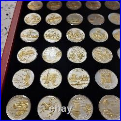 Gold And Silver Highlighted Statehood Quarters Collection 56 Coin Complete Set