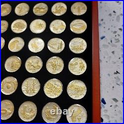 Gold And Silver Highlighted Statehood Quarters Collection 56 Coin Complete Set