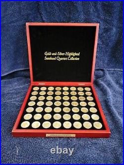 Gold And Silver Highlighted Statehood Quarters Collection 56 Coin complete set