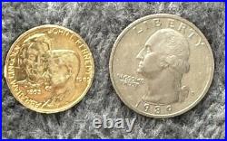 Gold Coin Medal Abraham Lincoln and JF Kennedy Very Rare