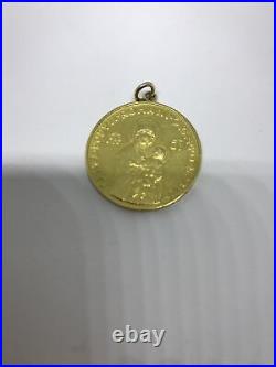 Gold Coin Pavlvs Vi Pont Max Stamped 900 Gold 9.9 Grams