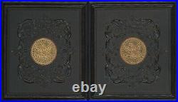 Gold Coin Thermoplastic 1/6 Plate Case Daguerreotype Ambrotype Tintype C468