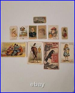 Gold Coin Tobacco Cards-Advertising Postcard Chromolithograph Lot Rare 11 Total
