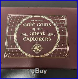 Gold Coins Of The Great Explorers-franklin Mint Limited Edition-gold