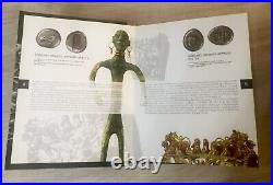 Gold Collection of Georgian Coins Book with 24 Ancient COPY Souvenir Coins Rare