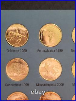 Gold Layered Statehood Quarters Coin Collection