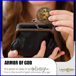 Gold Plated Christian Challenge Coins 10pc Set for Bible Study & Reflection
