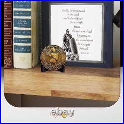 Gold Plated Christian Challenge Coins 10pc Set for Bible Study & Reflection
