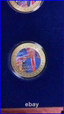 Gold Trump Coin Set