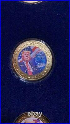 Gold Trump Coin Set