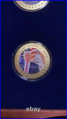 Gold Trump Coin Set