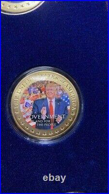 Gold Trump Coin Set