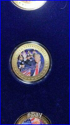 Gold Trump Coin Set