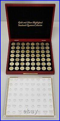 Gold and Silver Highlighted Statehood Quarters Collection 1999-2009 56 Coin Set