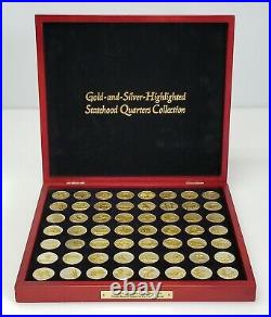 Gold and Silver Highlighted Statehood Quarters Collection 1999-2009 56 Coin Set