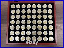 Gold and Silver Highlighted Statehood Quarters Collection 1999-2009 56 Coin Set