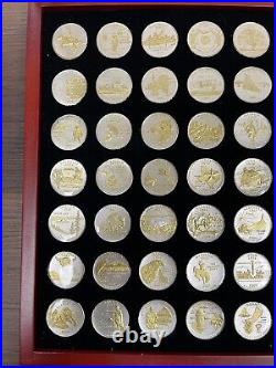 Gold and Silver Highlighted Statehood Quarters Collection 1999-2009 56 Coin Set