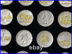 Gold and Silver Highlighted Statehood Quarters Collection 1999-2009 56 Coin Set