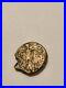 Gold tone medieval coin. Metal detecting find. UK