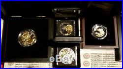 Golden Enigma Coin Collection Silver Bullion Gilded/Ruthenium 2014-2017 24 Coins