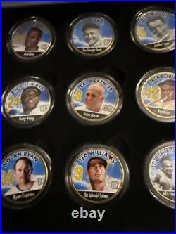 Golden baseball legends 15 Coin Clad JFK half dollar collection Merrick Mint