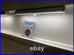 Graded Coin Display Shelf Stand Holder LED Lights! For PCGS/NGC Slab Silver Gold