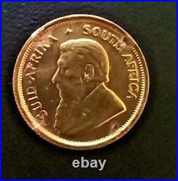 Great for bartering or collecting 1/10 oz Krugerrand Gold Coin 1982