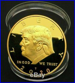 HOT! Commemorative Coin Donald Trump 2020 Keep America Great\\Gold Plated