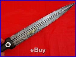 HUGE ANTIQUE DAGGER RUSSIAN CAUCASIAN GOLD DECORATED KINDJAL SWORD silver coins