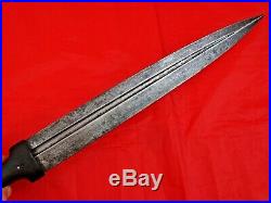 HUGE ANTIQUE DAGGER RUSSIAN CAUCASIAN GOLD DECORATED KINDJAL SWORD silver coins