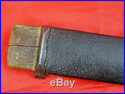 HUGE ANTIQUE DAGGER RUSSIAN CAUCASIAN GOLD DECORATED KINDJAL SWORD silver coins