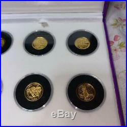 Harry Potter 24K UK Crown Gold Coin set of 6 2002 Genuine Free Shipping from JPN