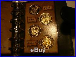 Harry Potter Coin Collection. In 24k gold full set of 24 coins in book, stunning
