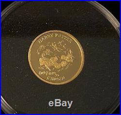 Harry Potter Coins GOLD PROOF SET 2001 Pobjoy Mint RARE